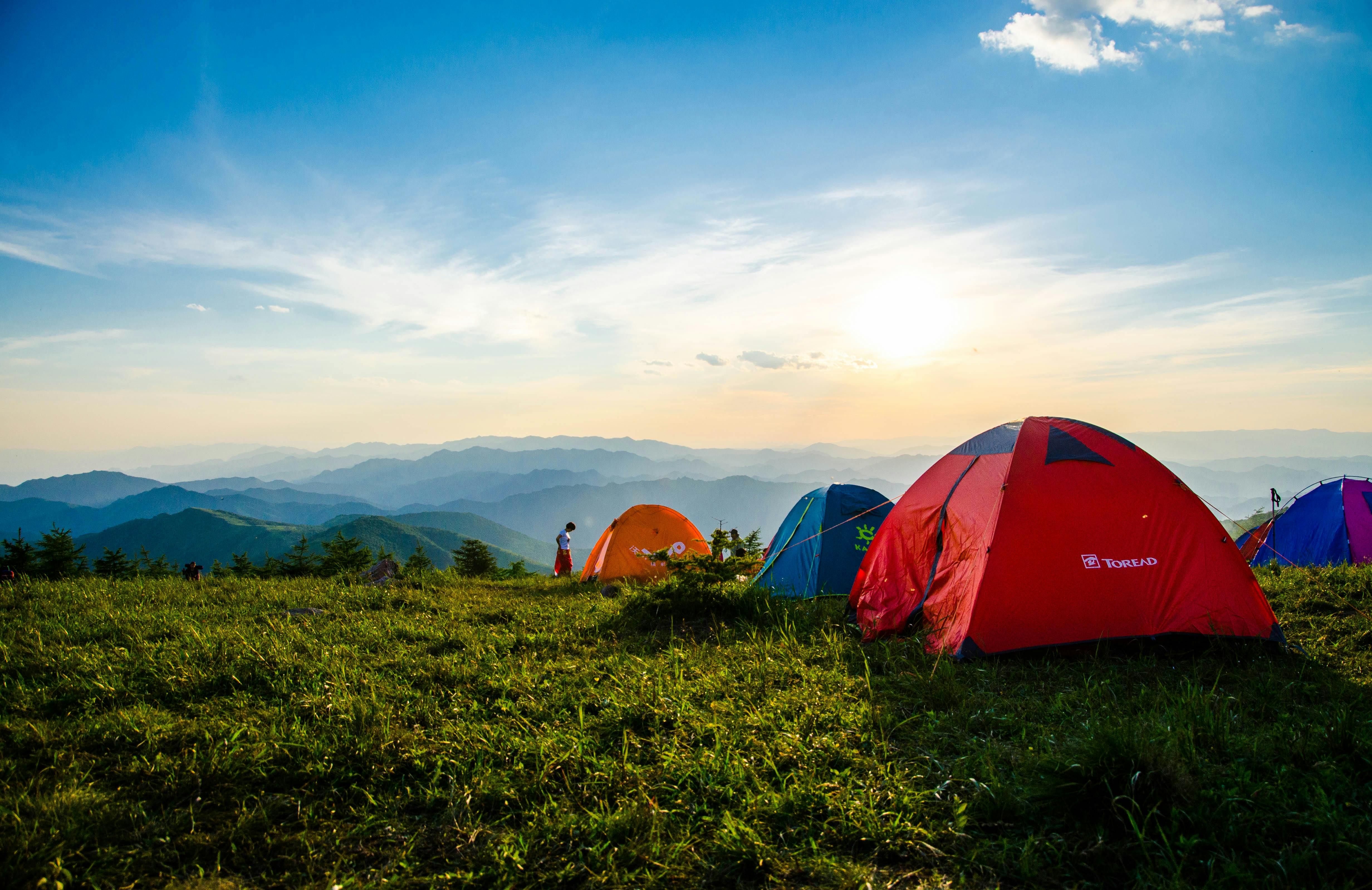Camping in nature